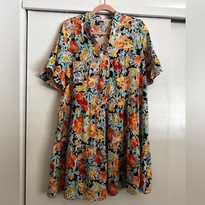 Floral Multicolor Dress - Boutique